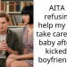 AITA for refusing to help my friend take care of her baby after she kicked her boyfriend out?