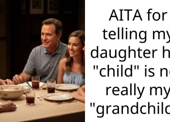AITA for telling my daughter her “child” is not really my “grandchild”?