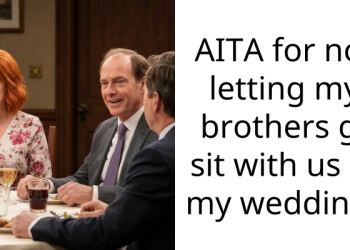 AITA for not letting my brothers gf sit with us at my wedding?