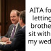 AITA for not letting my brothers gf sit with us at my wedding?