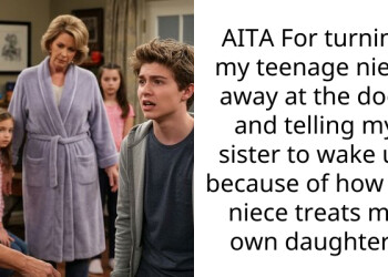 AITA For turning my teenage niece away at the door and telling my sister to wake up because of how my niece treats my own daughter?