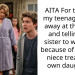 AITA For turning my teenage niece away at the door and telling my sister to wake up because of how my niece treats my own daughter?