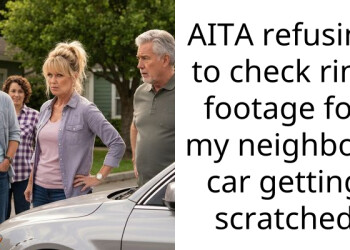 Redditor Declines To Provide Ring Footage Of Neighbor’s Scratched Car, Dad Believes They Should’ve Helped