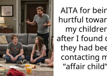 AITA for being hurtful towards my children after I found out they had been contacting my “affair child”?