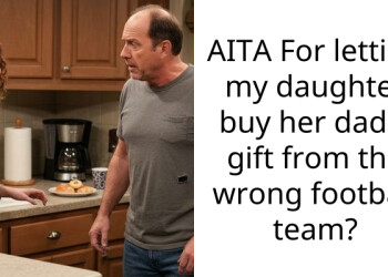 AITA For letting my daughter buy her dad a gift from the wrong football team?