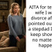 AITA for telling my wife I want a divorce after she pointed out that as a stepdad I have to keep showing up no matter what happens?
