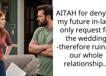 AITAH for denying my future in-laws only request for the wedding -therefore ruining our whole relationship…