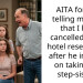 AITA for not telling my dad that I had cancelled ”our” hotel reservation after he insisted on taking my step-sister?