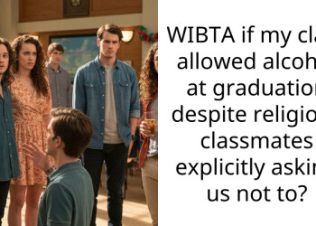 WIBTA if my cla*s allowed alcohol at graduation despite religious cla*smates explicitly asking us not to?
