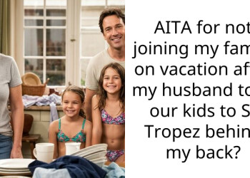 AITA for not joining my family on vacation after my husband took our kids to St Tropez behind my back?