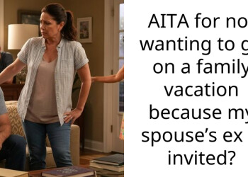 AITA for not wanting to go on a family vacation because my spouse’s ex is invited?
