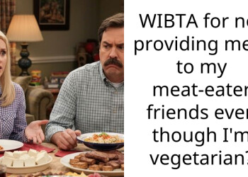 WIBTA for not providing meat to my meat-eater friends even though I’m vegetarian?