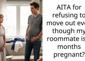 AITA for refusing to move out even though my roommate is 7 months pregnant?