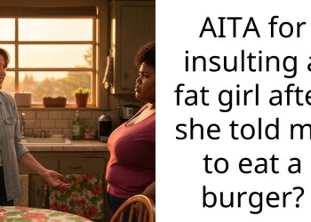 AITA for insulting a fat girl after she told me to eat a burger?
