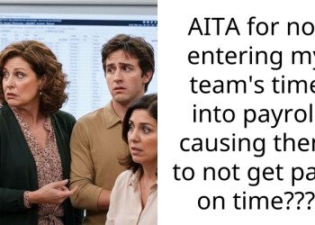 AITA for not entering my team’s time into payroll causing them to not get paid on time???