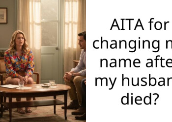 AITA for changing my name after my husband died?