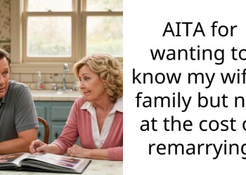AITA for wanting to know my wifes family but not at the cost of remarrying