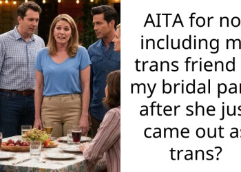 AITA for not including my trans friend in my bridal party after she just came out as trans?