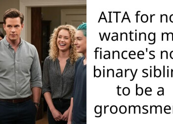 AITA for not wanting my fiancee’s non binary sibling to be a groomsmen?