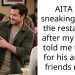 AITA for sneaking out of the restaurant after my fiance told me to pay for his and his friends meal?