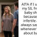 AITA if I uninvite my SIL from my baby shower because she’s infertile and is always sad about whenever we talk about babies?