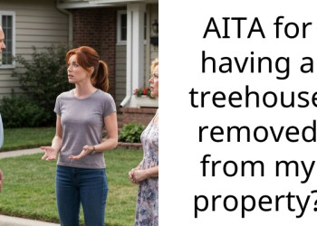 AITA for having a treehouse removed from my property?