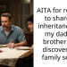 AITA for refusing to share my inheritance with my dad and brother after discovering a family secret?
