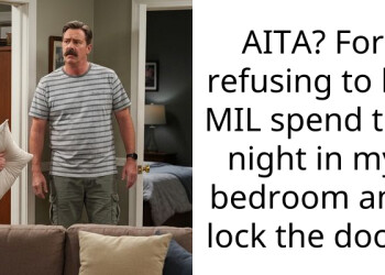 AITA? For refusing to let MIL spend the night in my bedroom and lock the door?
