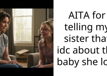 AITA for telling my sister that idc about the baby she lost