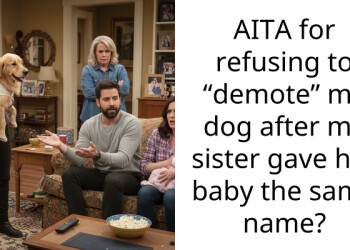 AITA for refusing to “demote” my dog after my sister gave her baby the same name?