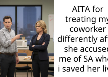 AITA for treating my coworker differently after she accused me of SA when i saved her live.