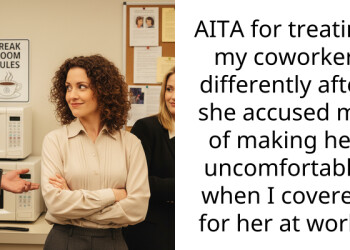 AITA for treating my coworker differently after she accused me of making her uncomfortable when I covered for her at work?