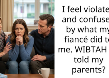 I feel v***ated and confused by what my fiancé did to me. WIBTAH if I told my parents?