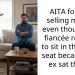 AITA for not selling my car even though my fiancée refuses to sit in the front seat because my ex sat there?
