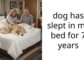 dog has slept in my bed for 7 years