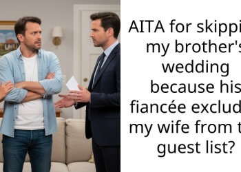 AITA for skipping my brother’s wedding because his fiancée excluded my wife from the guest list?