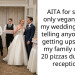 AITA for serving only vegan food at my wedding without telling anyone, then getting upset when my family ordered 20 pizzas during the reception?