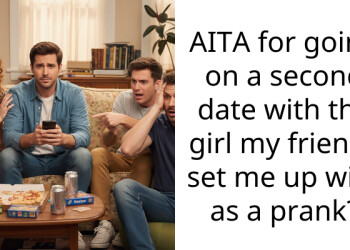 AITA for going on a second date with the girl my friends set me up with as a prank?