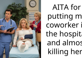 AITA for putting my coworker in the hospital and almost k**ling her?