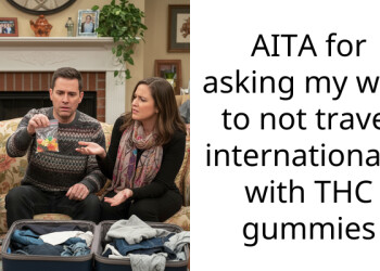 AITA for asking my wife to not travel internationally with THC gummies