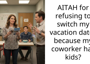 AITAH for refusing to switch my vacation dates because my coworker has kids?