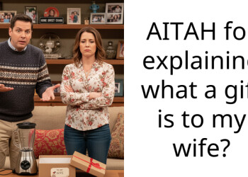 AITAH for explaining what a gift is to my wife?