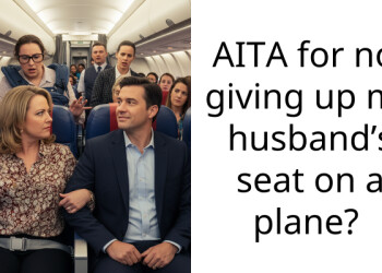 AITA for not giving up my husband’s seat on a plane?