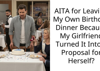 AITA for Leaving My Own Birthday Dinner Because My Girlfriend Turned It Into a Proposal for Herself?