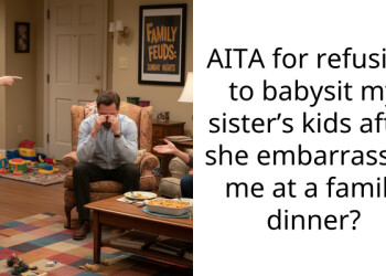 Sister called me a pathetic nanny at dinner so I blocked her when she asked for free labor