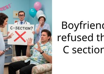 Husband Refuses To Let Pregnant Wife Have A C-Section Because He Thinks It Will Ruin Her Body