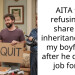 Boyfriend quit his job because I inherited money and says I’m not wife material for not sharing