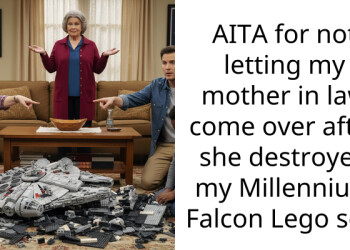 AITA for not letting my mother in law come over after she destroyed my Millennium Falcon Lego set?