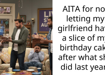 Girlfriend ate my birthday cake last year so I banned her from having any this time