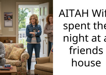 AITAH Wife spent the night at a friends house